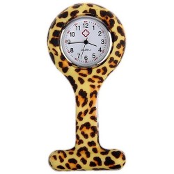 MONTRE INFIRMIERE SILICONE LEOPARD